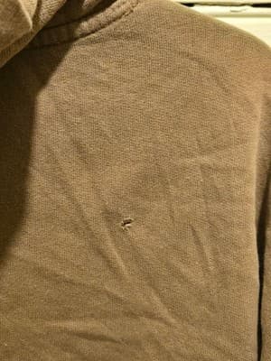 UPS Hoodie Mens XL Pullover Embroidered Logo Brown 100% Cotton Heavyweight - Thumbnail 4