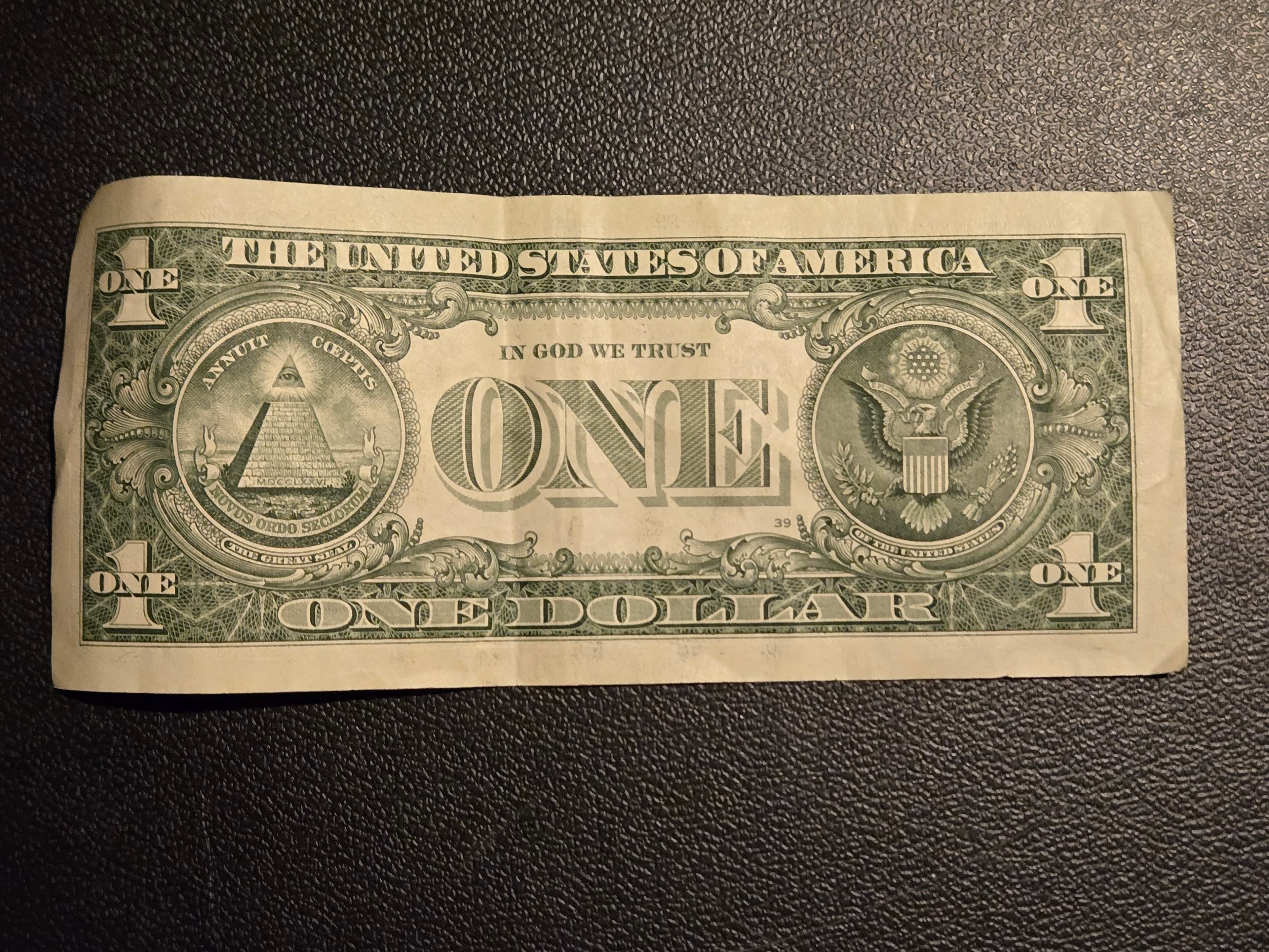 2021 $1 Federal Reserve Note Cleveland D - Yellen Malerba Signature - Circulated - Thumbnail 2