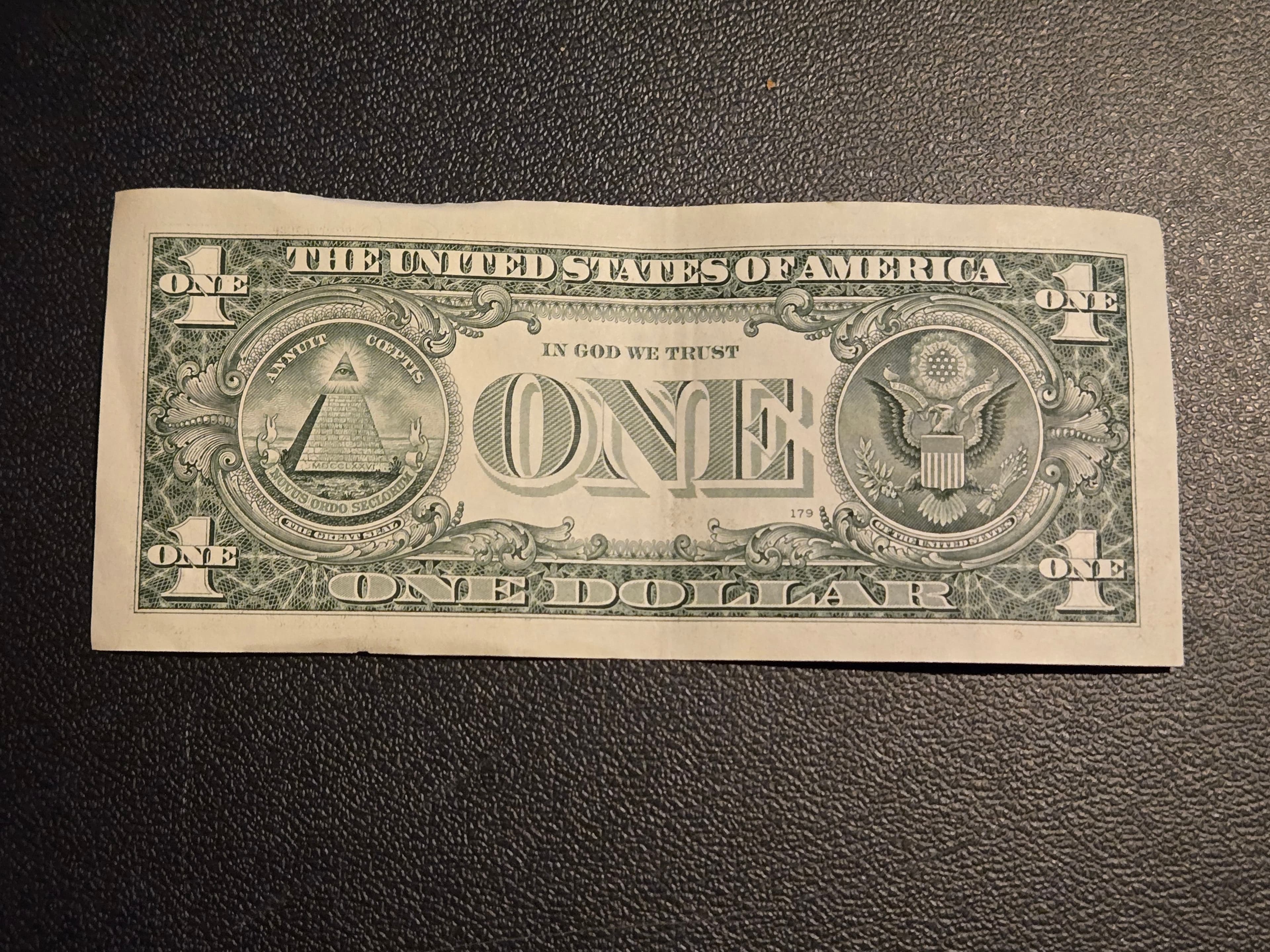 2009 $1 George Washington Federal Reserve Note - Chicago G - Circulated - Thumbnail 2