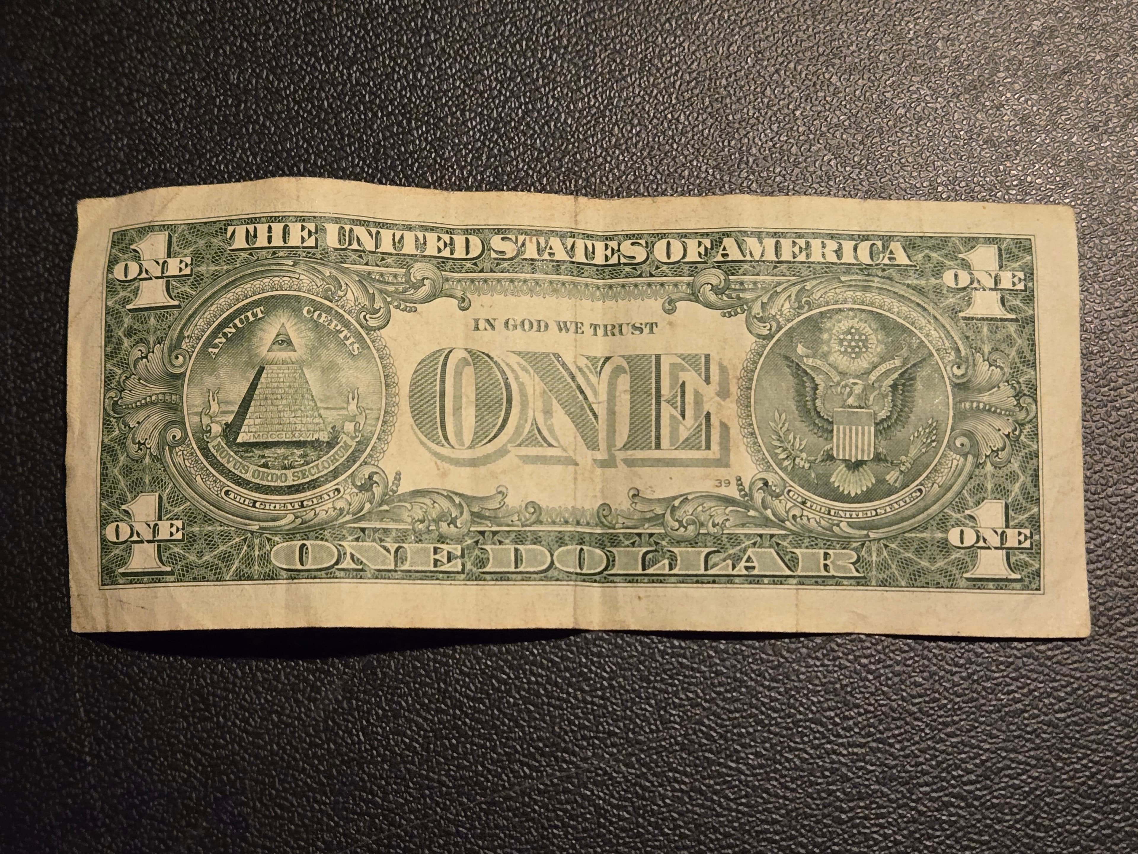 2017 $1 One Dollar Bill Federal Reserve Note Dallas K - Circulated - Thumbnail 2