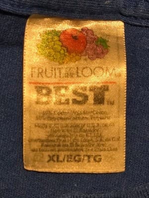 Tecmo Bowl Champ 88' Fruit of the Loom Shirt Mens XL Blue Short Sleeve Crew Neck - Thumbnail 2