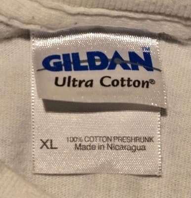 Gildan T-Shirt Mens XL East Invitational Graphic Front Map Back White Cotton - Thumbnail 2