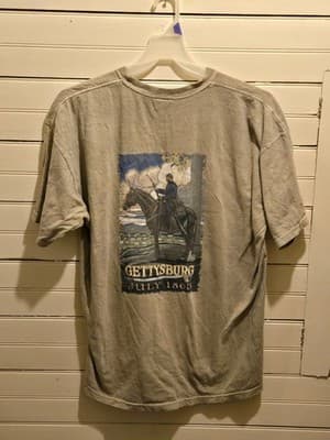 Gettysburg National Military Park T-Shirt Mens XL Gray Gettysburg July 1863 - Image 1