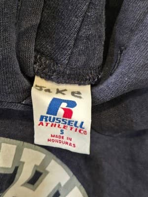 Russell Athletic Hoodie Mens S Knights Lacrosse Navy Pullover Kangaroo Pocket - Thumbnail 2