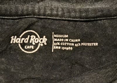 Hard Rock Cafe T-Shirt Mens M Pigeon Forge Black Short Sleeve Logo Tee Washed - Thumbnail 2
