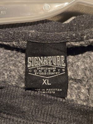 Signature Crewneck Sweatshirt Mens XL Balsam Minnesota Fleece Gray Washed Cozy - Thumbnail 2