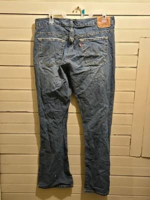 Levis 515 Jeans Womens 12 M Boot Cut Stretch Low Rise Light Wash Denim - Thumbnail 3