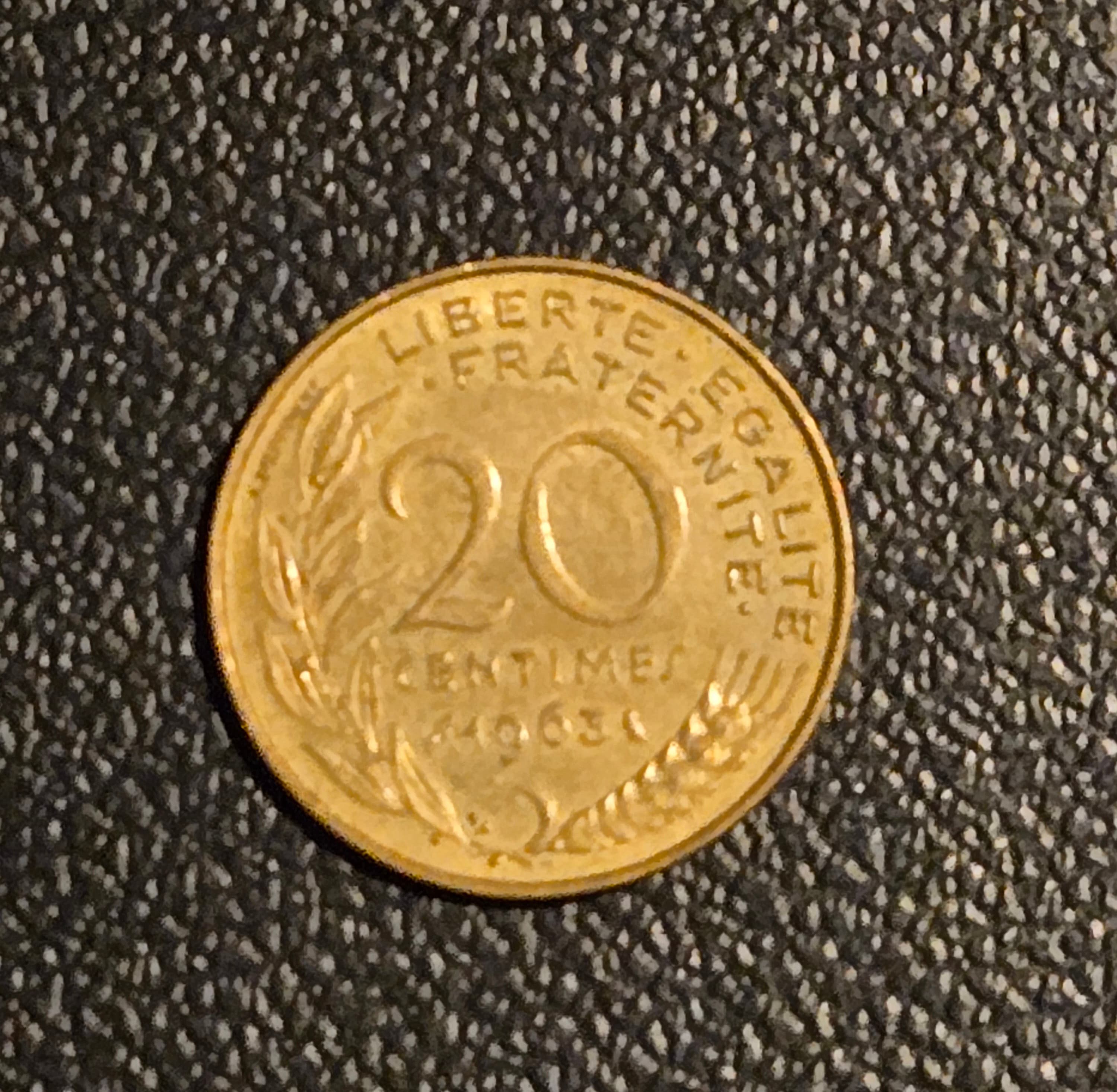 1963 France 20 Centimes - Marianne Lagriffoul Design - French Coin - Thumbnail 2