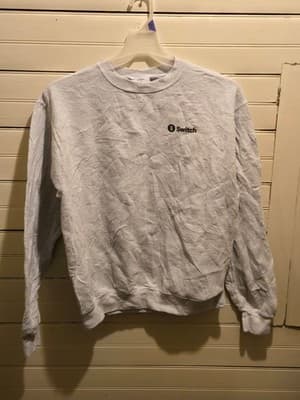 Vintage Champion Sweatshirt Mens M White "You Be The Story Teller" Switch - Thumbnail 3