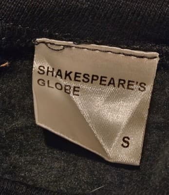 Shakespeares Globe Sweatshirt Unisex S Black Graphic Theatre Crewneck Pullover - Thumbnail 2