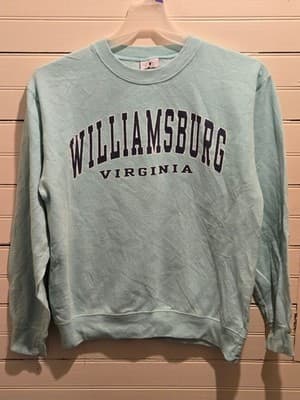 Prairie Mountain Sweatshirt Womens S Williamsburg Virginia Light Blue Crewneck - Image 1
