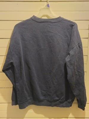 Harrods Sweatshirt Mens XL Navy Embroidered Gold Knightsbridge Crewneck Logo - Thumbnail 4