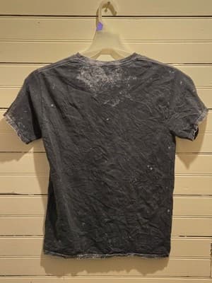 ACDC Shirt Mens S Distressed For Those About To Rock Graphic Band Tee Black - Thumbnail 2