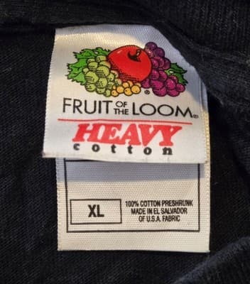 Fruit of the Loom T-Shirt Mens XL Black Everly Guitar Strings Music Graphic Tee - Thumbnail 2