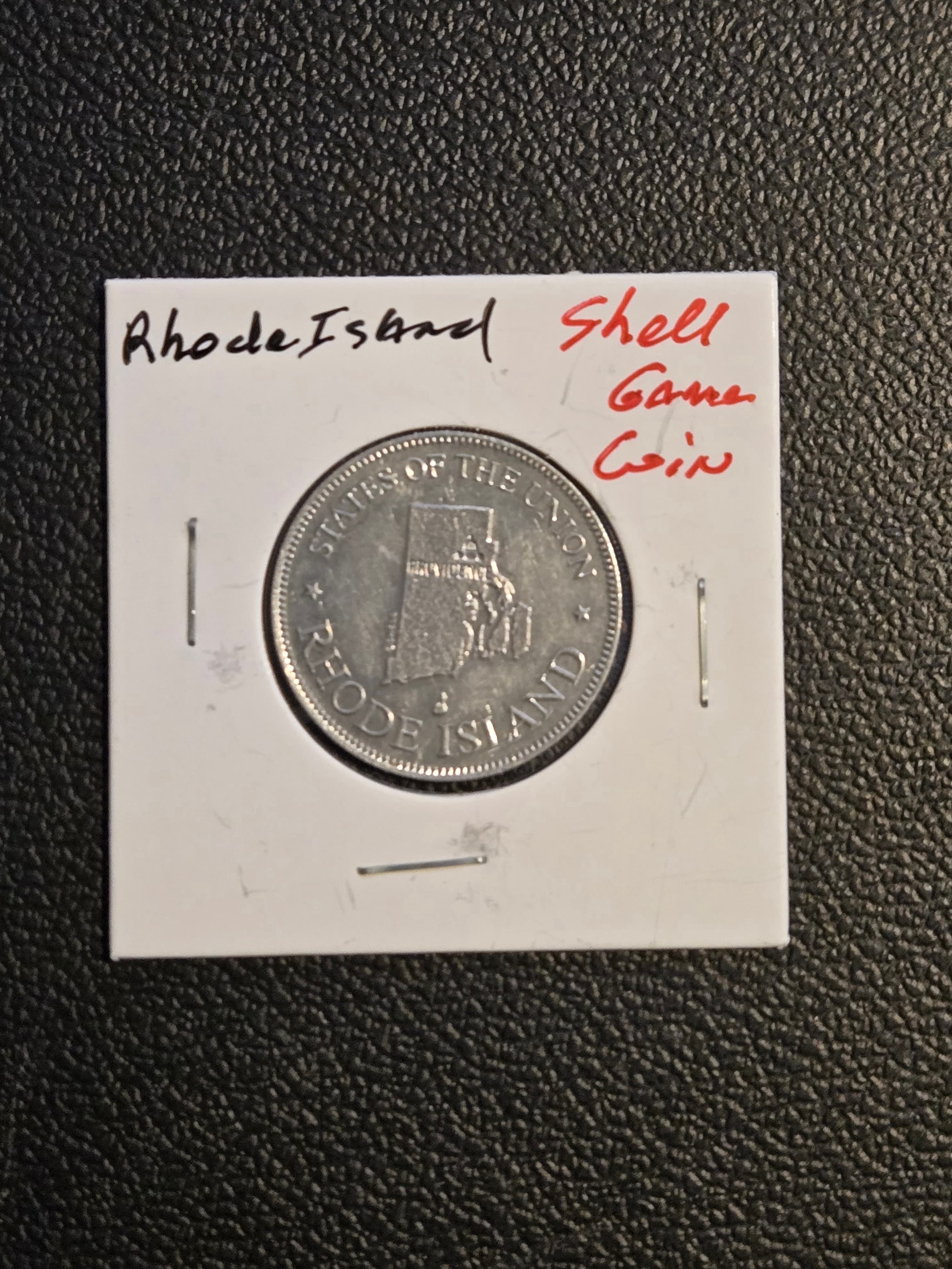 1969 Shell States of the Union Game Token Rhode Island Gas Station Exonumia - Image 1