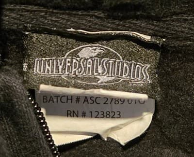 Universal Studios Hoodie Mens S Halloween Horror Nights 25 Clown Zip Up Black - Thumbnail 3