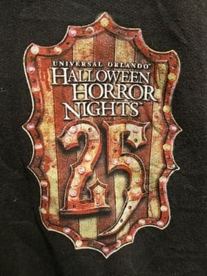 Universal Studios Hoodie Mens S Halloween Horror Nights 25 Clown Zip Up Black - Thumbnail 4