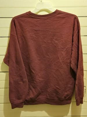 Gildan Crewneck Sweatshirt Mens L Costa Rica Embroidered Maroon Heavy Blend - Thumbnail 3