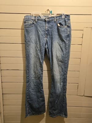 Levi Strauss Jeans Womens 12M Light Wash Bootcut Flared Faded Vintage Style - Image 1