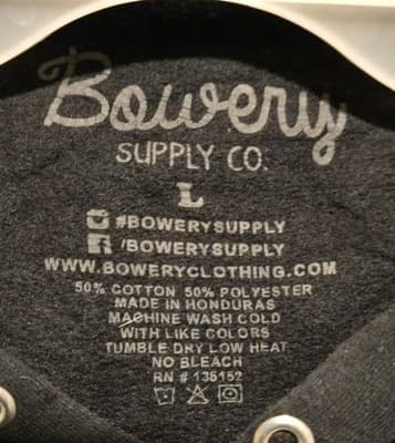 Bowery Supply Co Hoodie Mens L NASA Graphic Black Pullover Hooded Sweatshirt - Thumbnail 2