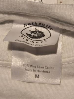 Authentic Pigment Shirt Mens M White Long Sleeve Live To Fish Boy Scouts - Thumbnail 2