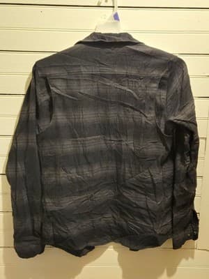 Roark Shirt Mens S Classic Fit Long Sleeve Button Snap Dark Grey Pattern Casual - Thumbnail 3