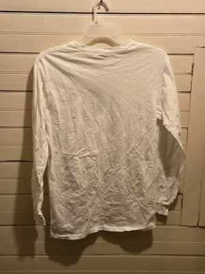 Authentic Pigment Shirt Mens M White Long Sleeve Live To Fish Boy Scouts - Thumbnail 4