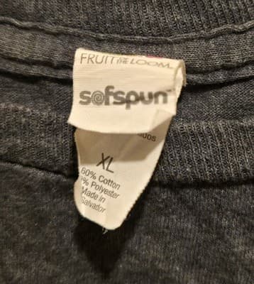 Fruit of the Loom T-Shirt Mens XL Ford Mach 1 Mustang Graphic Tee Vintage Gray - Thumbnail 2