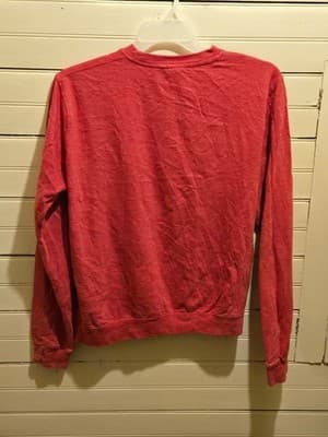 London England Sweatshirt Mens M Red Crewneck Crown Lions Graphic Vintage Style - Thumbnail 4