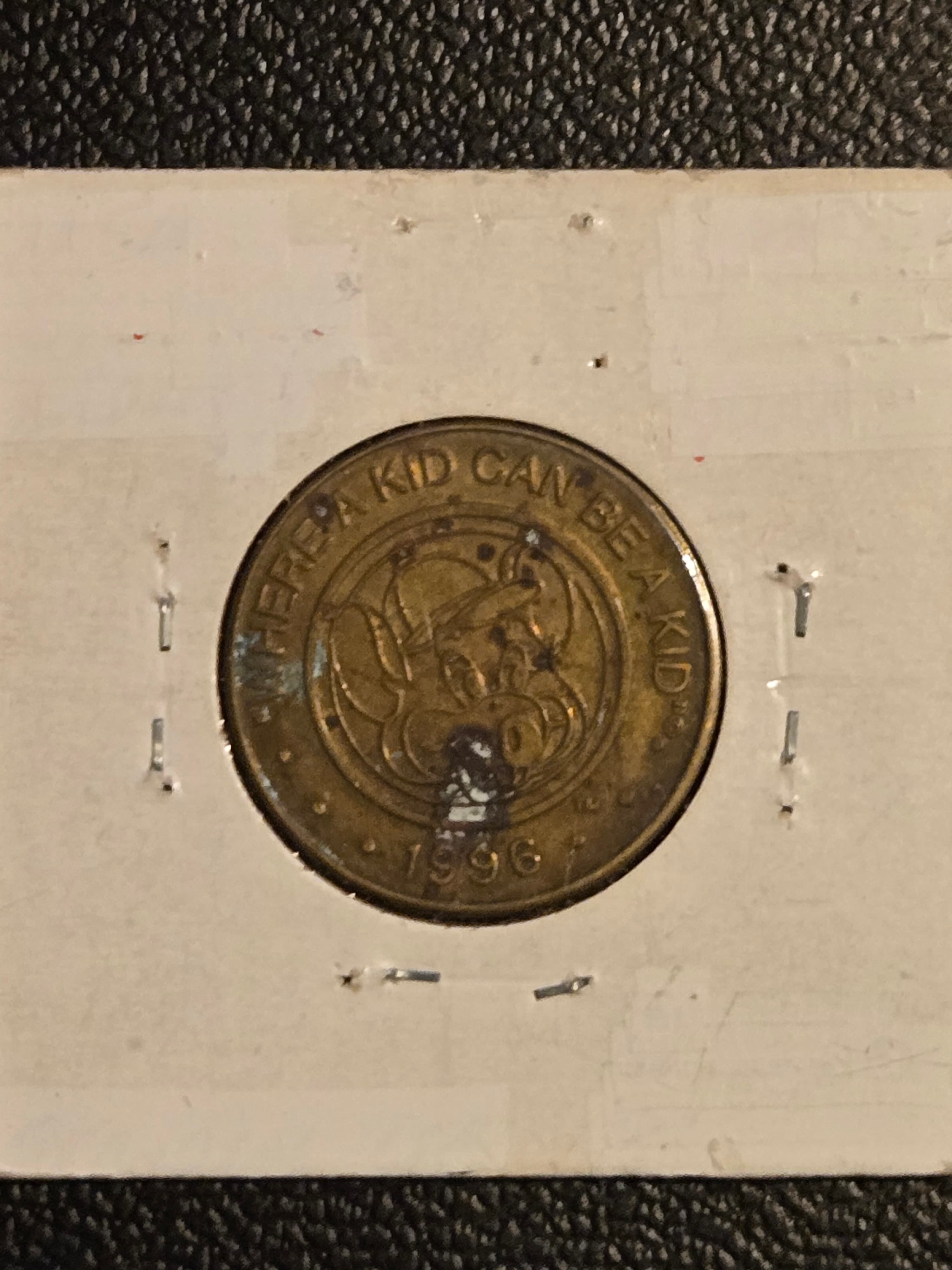 1996 Chuck E. Cheese Token - Where A Kid Can Be A Kid - Vintage Arcade Token - Thumbnail 2