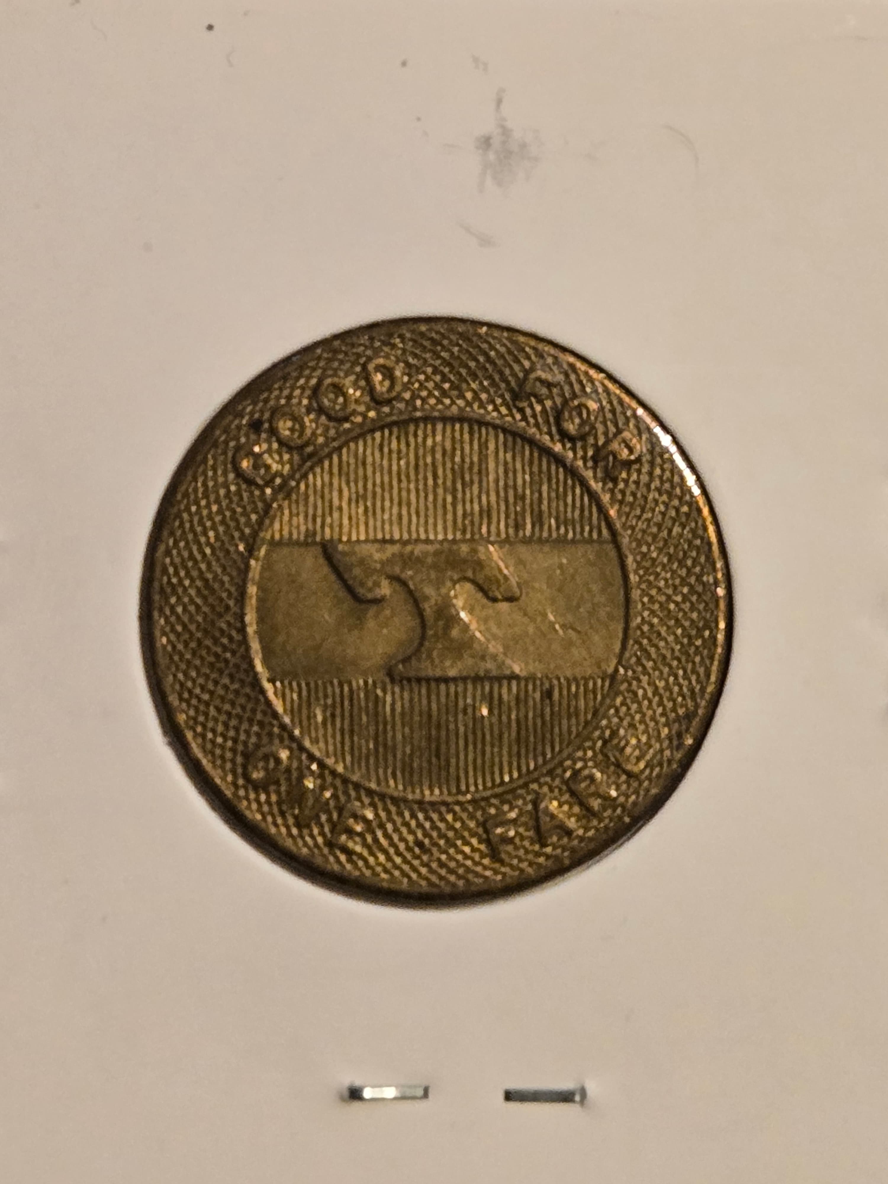 Baltimore Maryland MTA Mass Transit Administration Token Good For One Fare - Thumbnail 2