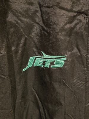 Vintage Game Day NFL Pants Mens XXL New York Jets Black Windbreaker Track Pants - Thumbnail 3