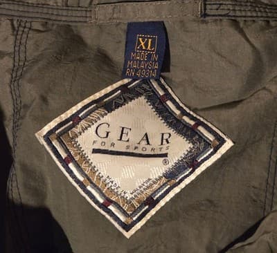 Gear For Sports Jacket Mens XL Gray Hooded Windbreaker Vintage Kean Embroidered - Thumbnail 2