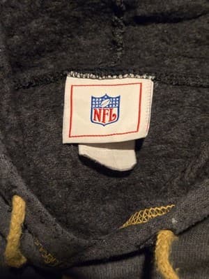 NFL Hoodie Mens New Orleans Saints Fleur De Lis Gray Gold Pullover Sweatshirt - Thumbnail 2