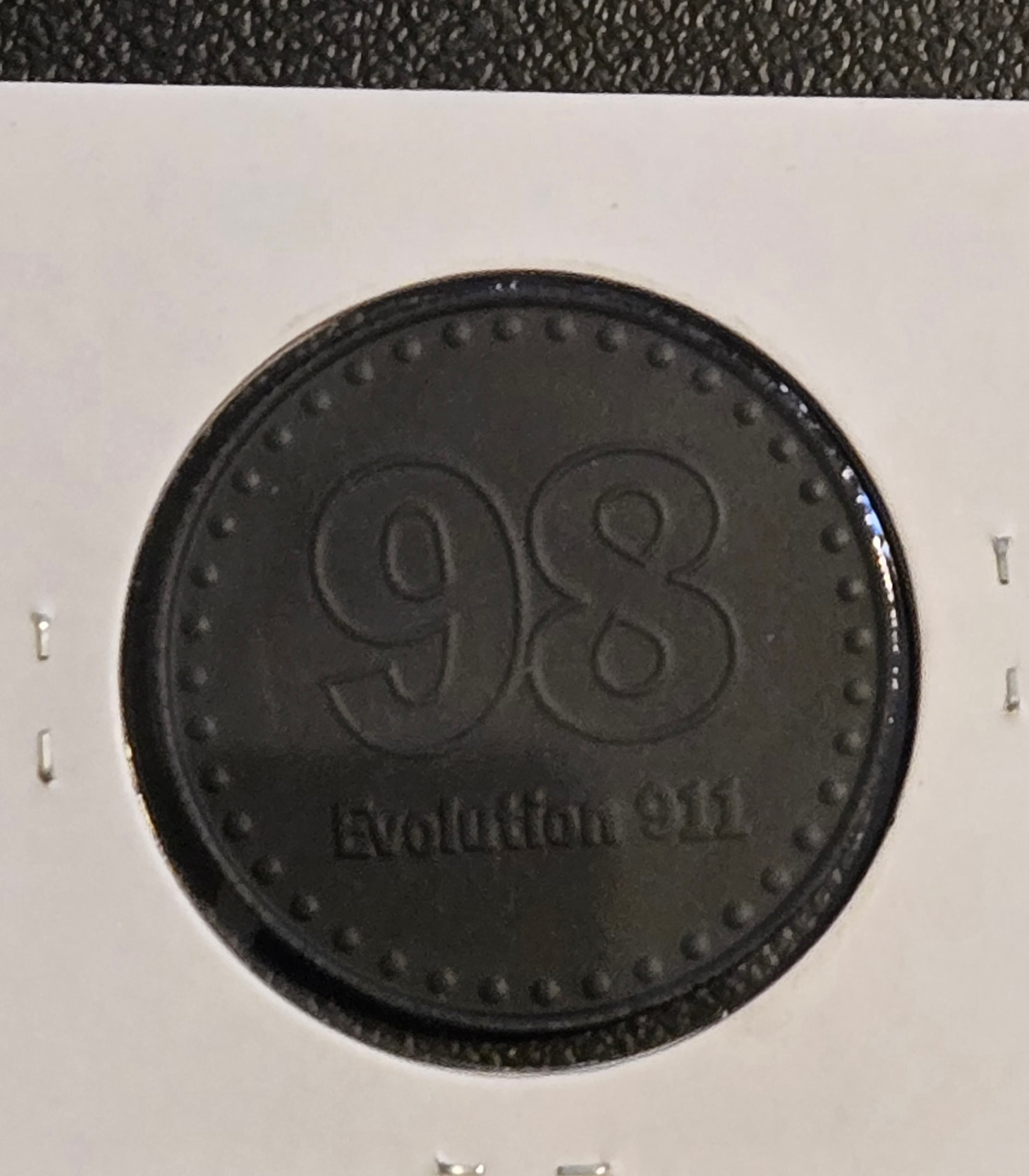 1998 Porsche 911 Evolution Collector Coin Medal - Official Calendar Token - Thumbnail 2
