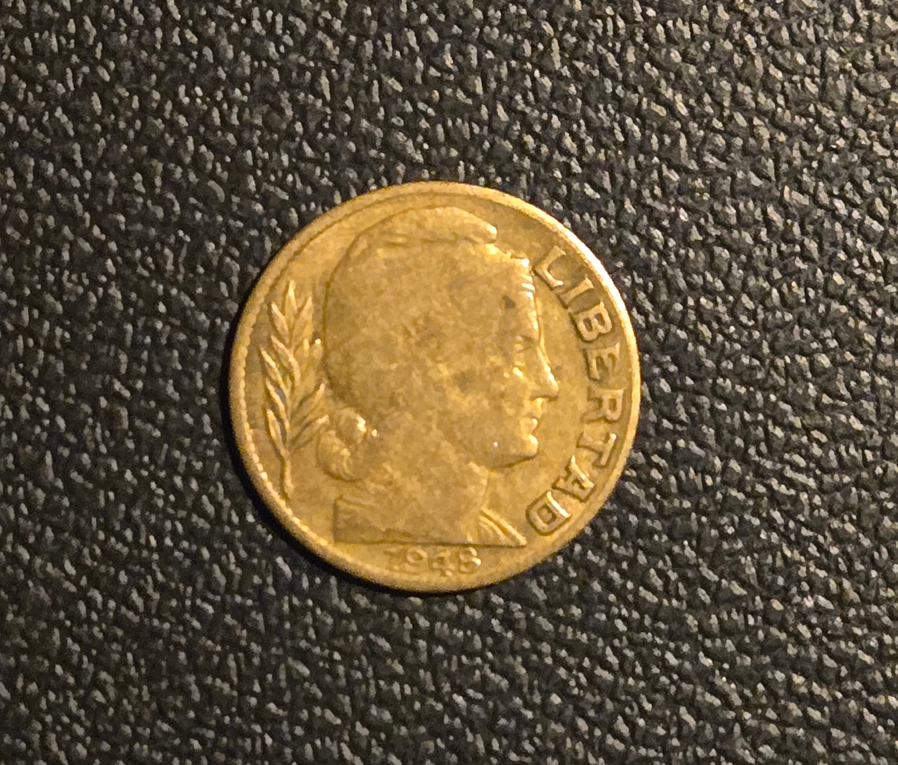 1948 Argentina 20 Centavos - Libertad Head - Republica Argentina Coin - Image 1