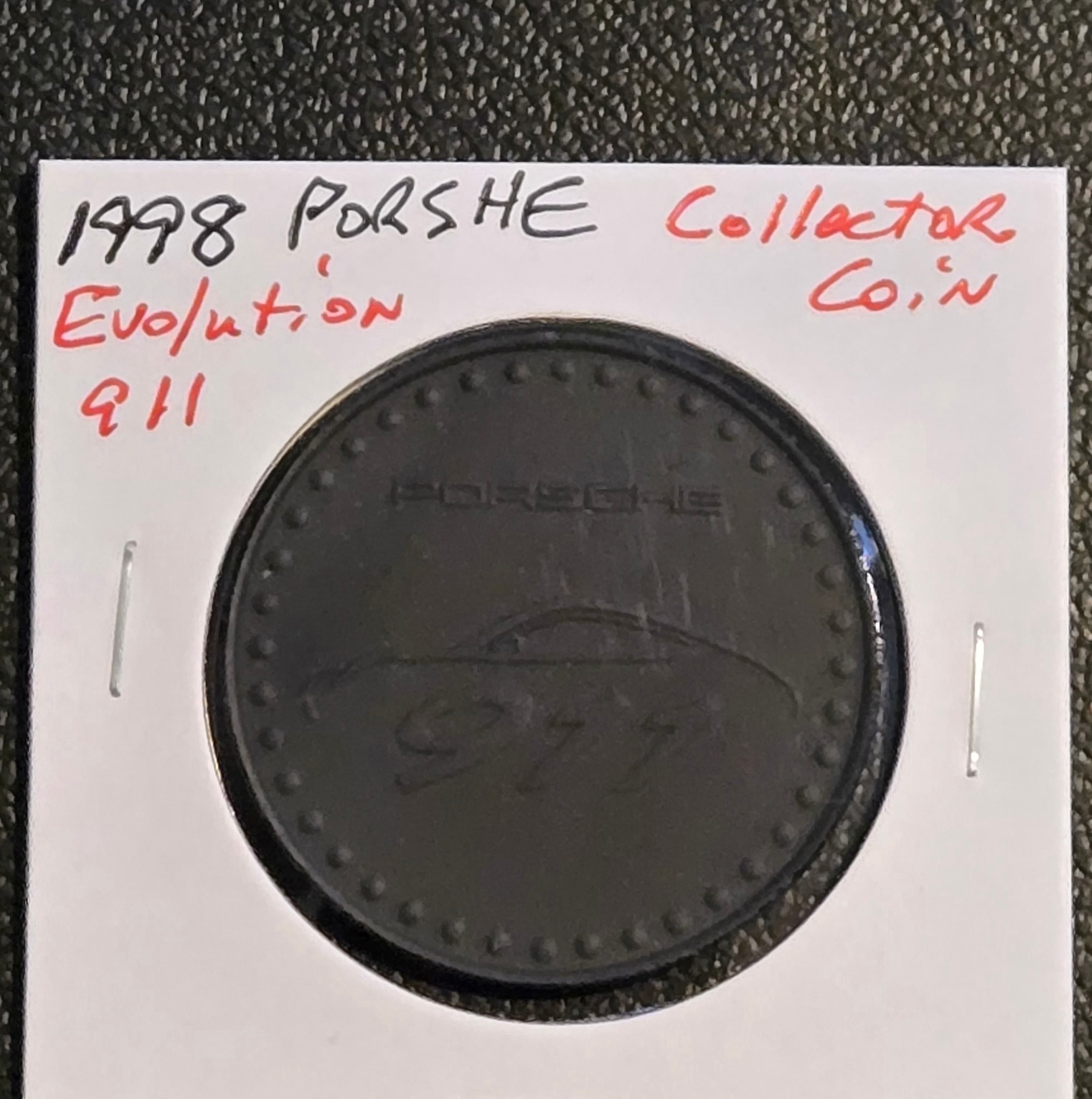 1998 Porsche 911 Evolution Collector Coin Medal - Official Calendar Token - Image 1