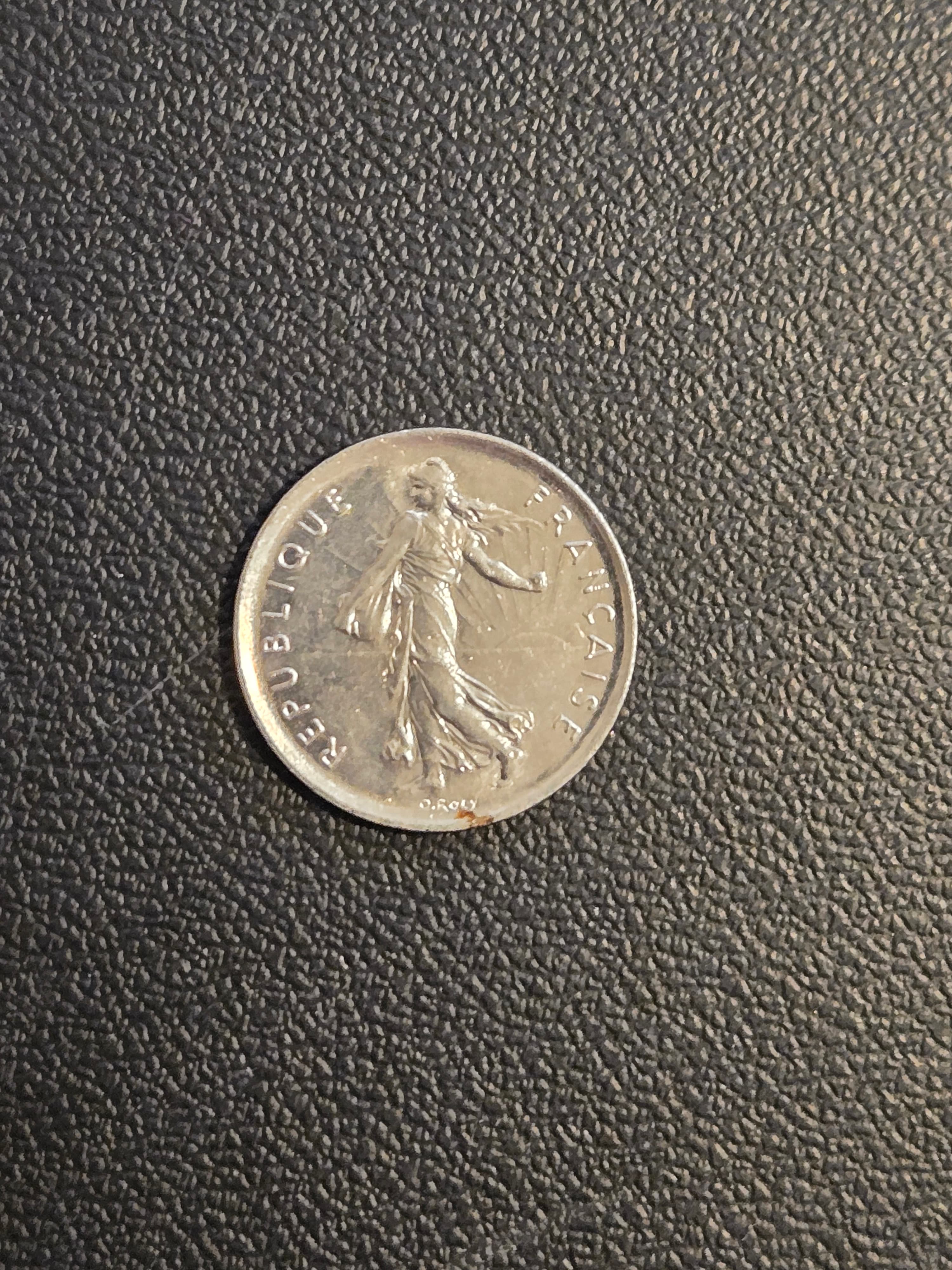 1972 France 5 Francs - Semeuse (The Sower) French Coin - SKU: 258 - Thumbnail 2