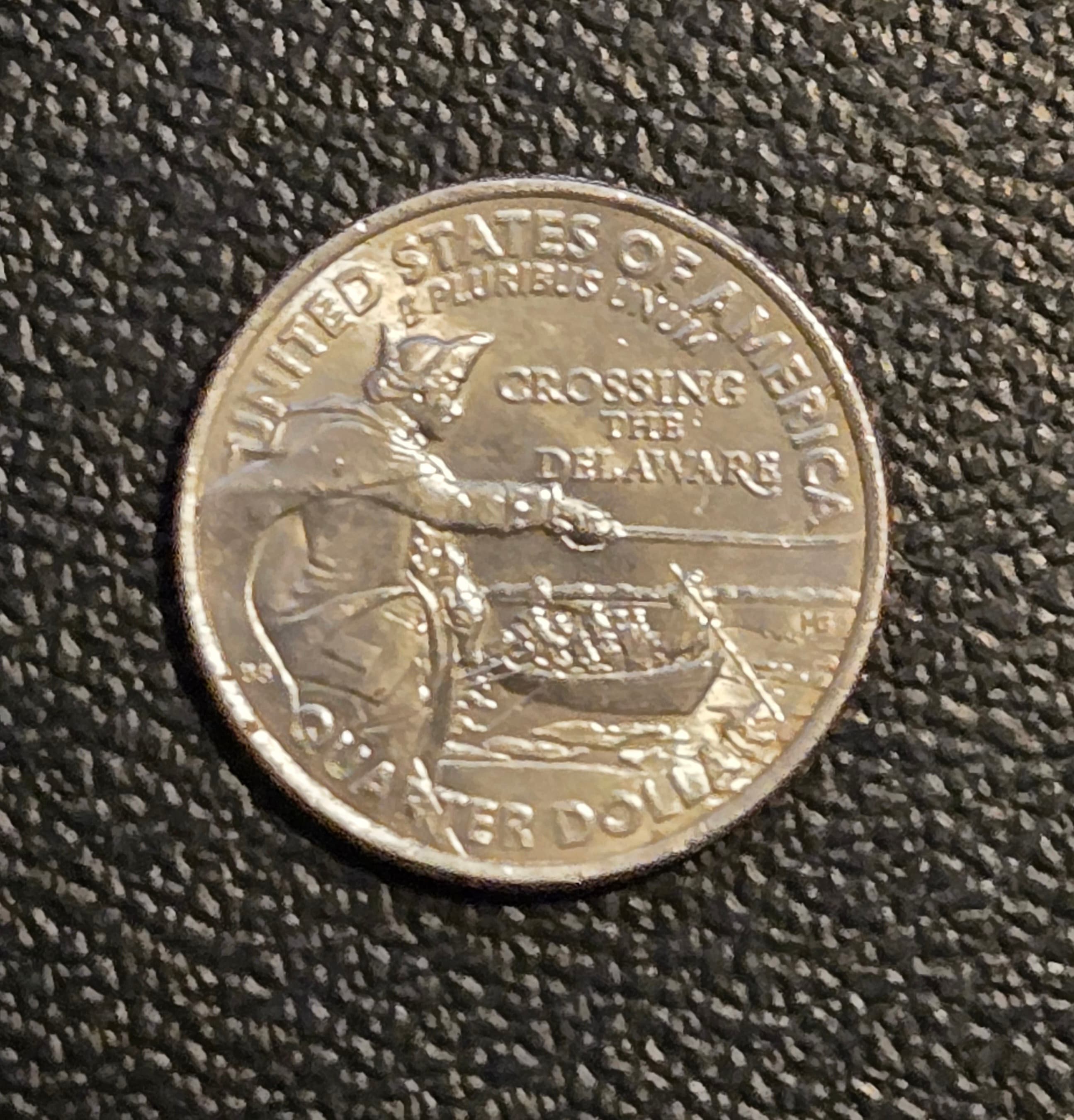 2021-P Crossing the Delaware Washington Quarter Dollar Circulated - Image 1