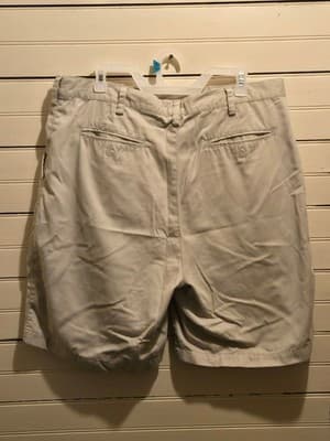 Knightsbridge Shorts Mens 38 Pleated Khaki 65% Polyester 35% Cotton Classic - Thumbnail 3