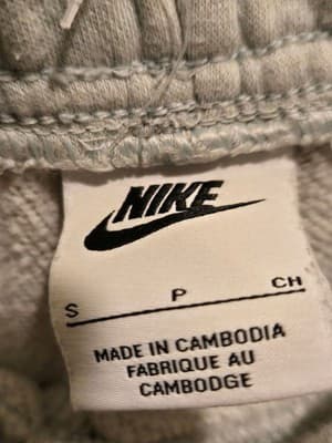 Nike Cargo Sweatpants Small Light Green Jogger Pants Drawstring Elastic Cuff - Thumbnail 2