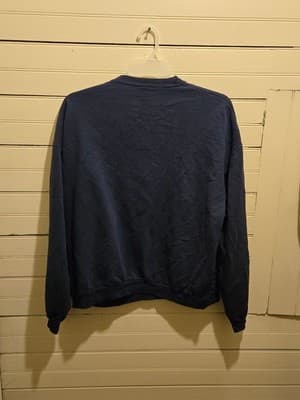 River Trail Classic Sweatshirt Mens Looks Like XL Navy no Tag Crewneck Graphic - Thumbnail 3
