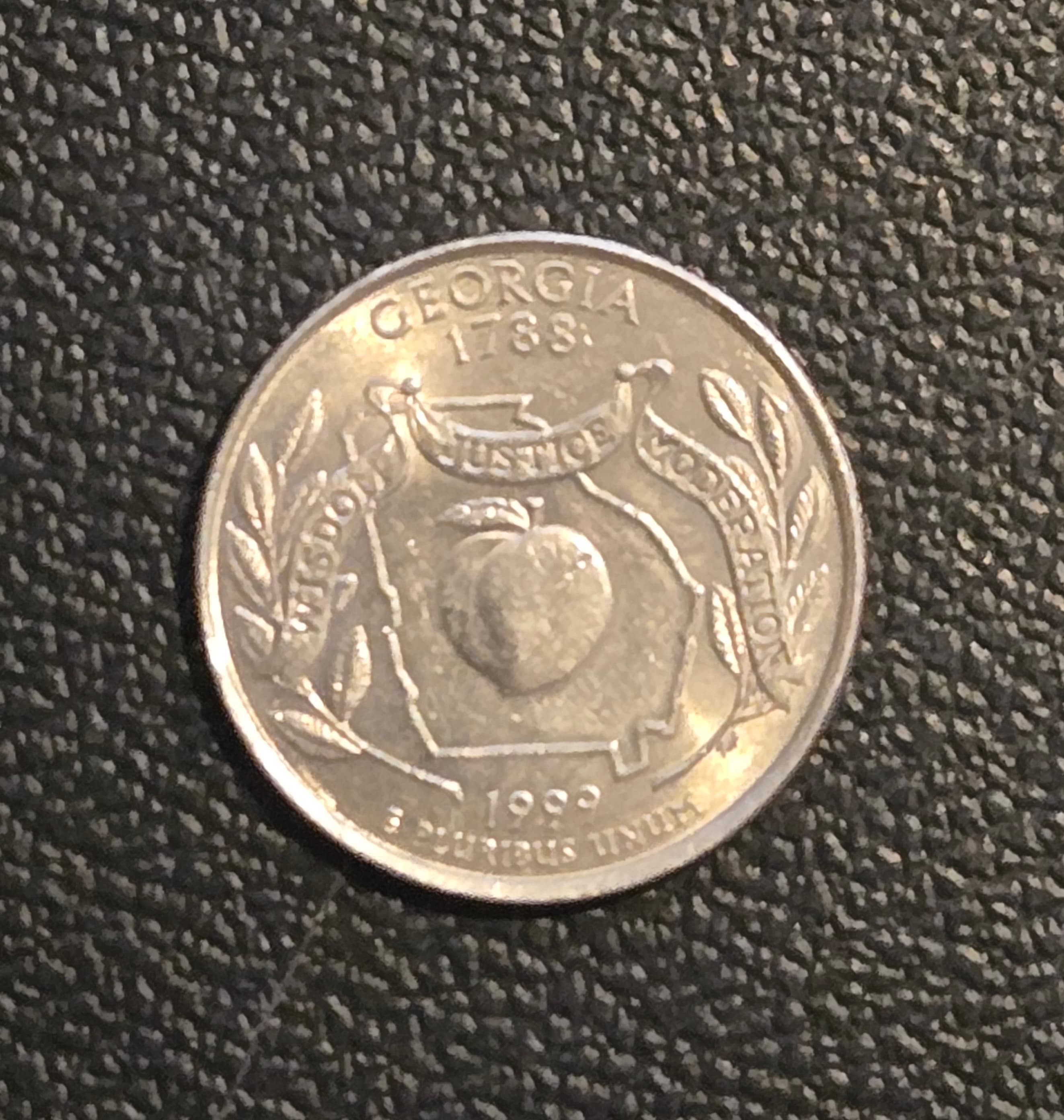 1999 P Georgia State Quarter - 50 State Quarters Program - Image 1