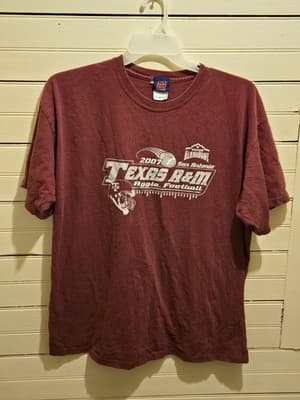 Step Ahead T-Shirt Mens XL Texas A&M Aggie Football 2007 Alamo Bowl Vintage - Image 1