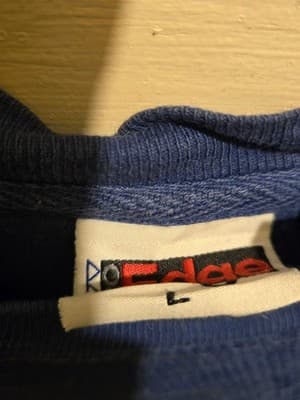 Edge Sweatshirt Mens L Kentucky Wildcats Blue Crew Waffle Knit Long Sleeve - Thumbnail 2