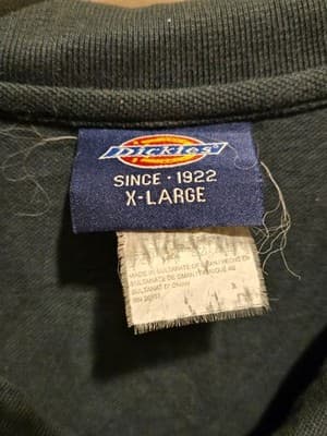 Dickies Polo Shirt Mens XL Dark Green Short Sleeve Pocket Work Uniform Collared - Thumbnail 2