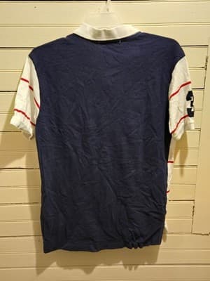 U.S. Polo Assn Polo Shirt Mens L White Red Stripe Navy USPA Logo Embroidered 3 - Thumbnail 3