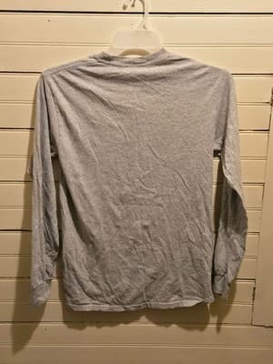 Utah Athletics Apparel T-Shirt Mens S Gray Long Sleeve U Logo Feather - Thumbnail 3