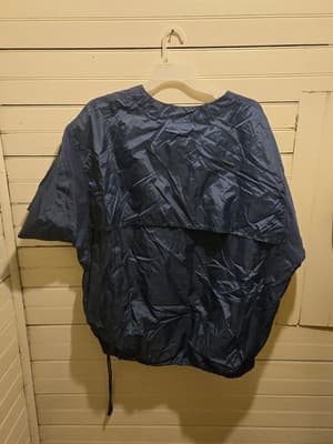 Rawlings Pullover Jacket Mens 3XL Yankees Navy Short Sleeve Windbreaker Logo - Thumbnail 5