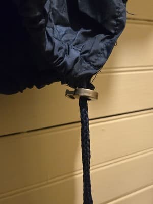 Rawlings Pullover Jacket Mens 3XL Yankees Navy Short Sleeve Windbreaker Logo - Thumbnail 3